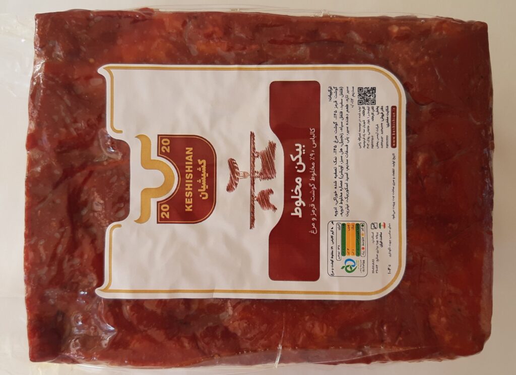 کالباس (بیکن مخلوط) 90 درصد گوشت قرمز و مرغ