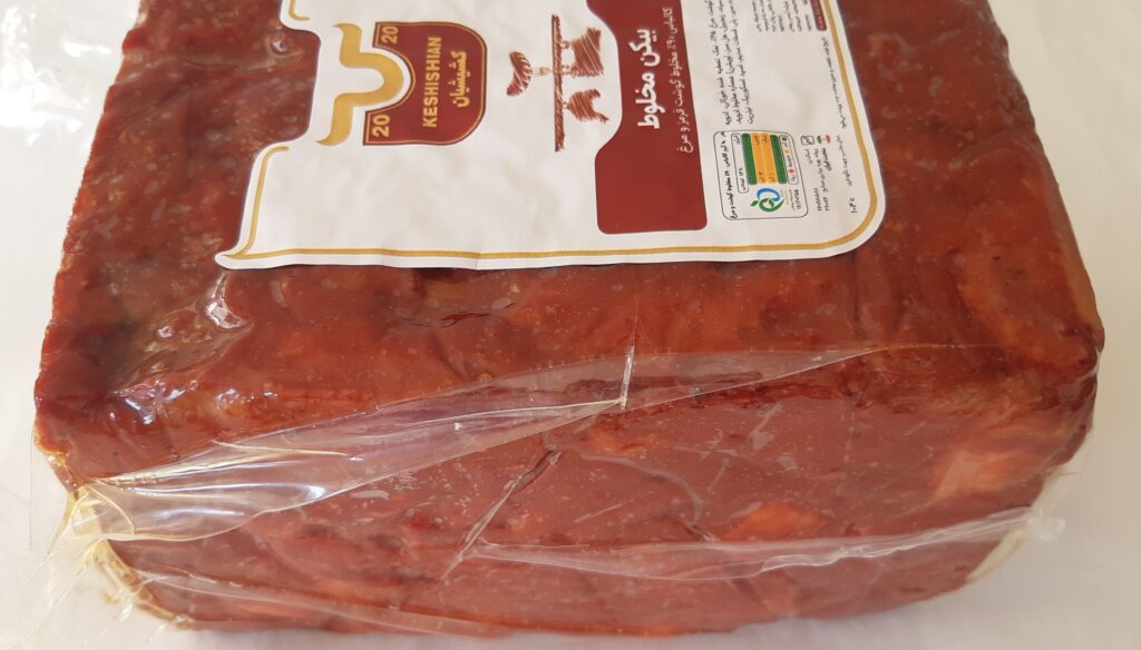 کالباس (بیکن مخلوط) 90 درصد گوشت قرمز و مرغ